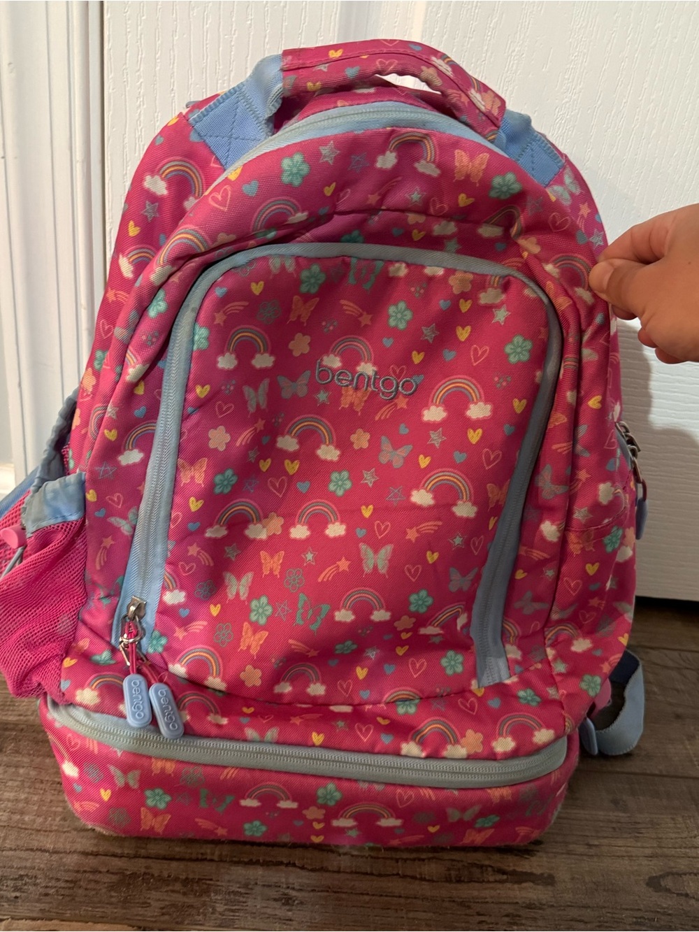 Kids Pink Rainbow Backpack by bentgo